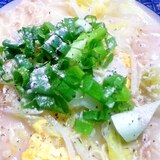 マルちゃん正麺（トンコツ）de親子チキンラーメン